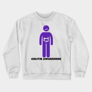 Colitis Awareness Silhouette Crewneck Sweatshirt
